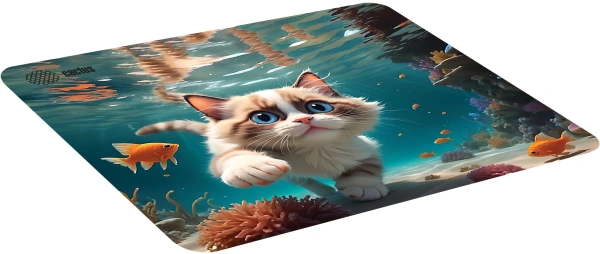 Коврик для мыши Cactus Fish Cat 300x250x3мм (CS-MP-D15M)