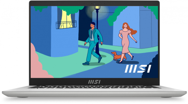 Ультрабук MSI Modern 14 C12MО-688RU Core i7 1255U 16Gb SSD512Gb Intel Iris Xe graphics 14" IPS FHD (1920x1080) Windows 11 Professional silver WiFi BT Cam (9S7-14J111-688)