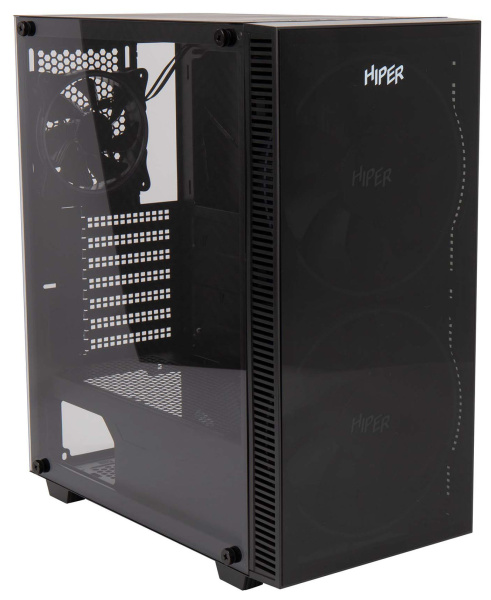 Корпус Hiper BH33 черный без БП ATX 3x120mm 2x140mm 1xUSB2.0 1xUSB3.0 audio bott PSU