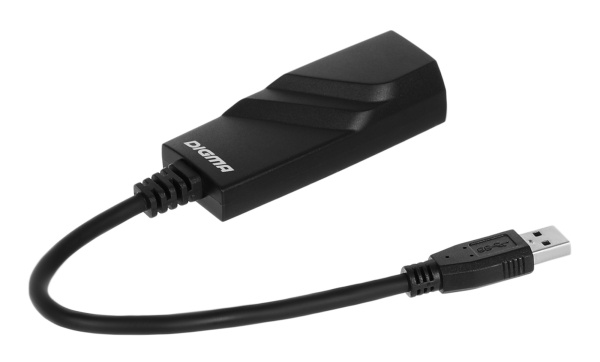 Сетевой адаптер Gigabit Ethernet Digma D-USB3-LAN1000 USB 3.0 (упак.:1шт)