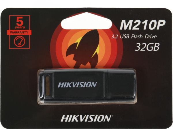 Флеш Диск Hikvision 32GB M210P HS-USB-M210P/32G/U3 USB3.0 черный