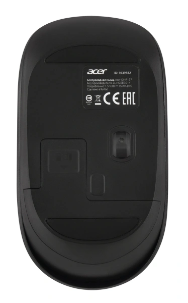 Мышь Acer OMR137 черный оптическая 1600dpi беспров. USB 3but (ZL.MCEEE.01K)