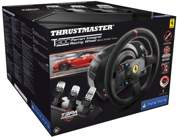 Руль ThrustMaster Sportline T300 6кноп. (с педалями) черный