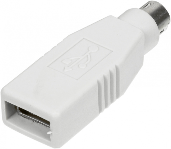 Переходник Ningbo MD6M PS/2 (m) USB A(f) (USB013A) серый