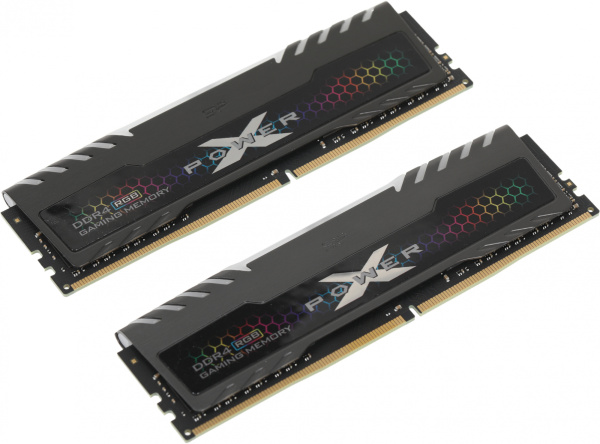 Память DDR4 2x8Gb 3600MHz Silicon Power SP016GXLZU360BDB Xpower Turbine RGB RTL Gaming PC4-28800 CL18 DIMM 288-pin 1.35В kit single rank с радиатором Ret