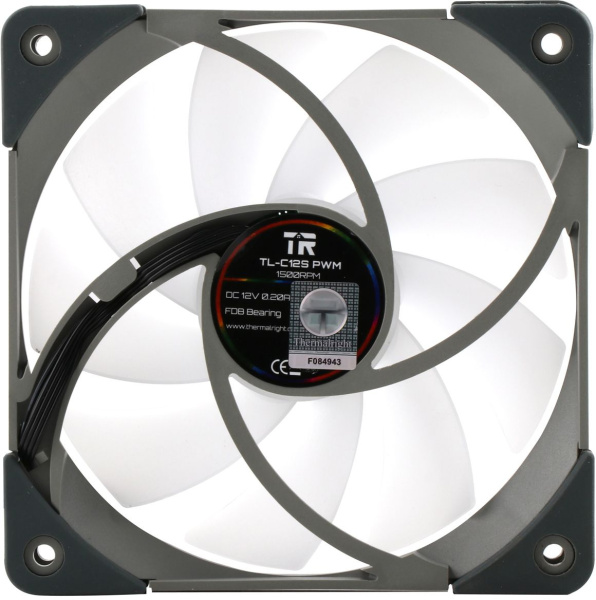 Вентилятор для корпуса Thermalright TL-C12S ARGB 120х120x25 черный 4-pin 25.6дБ Ret