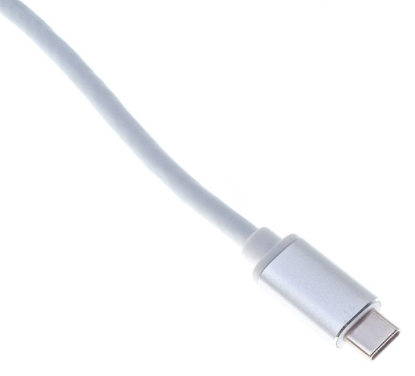 Адаптер Buro BHP USB Type-C (m) USB Type-C (f) miniDisplayPort (f) 0.1м серебристый