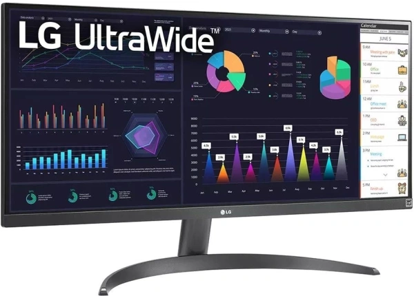 Монитор LG 29" UltraWide 29WQ500-B черный IPS LED 21:9 HDMI матовая 1000:1 250cd 178гр/178гр 2560x1080 100Hz FreeSync DP FHD 4.5кг