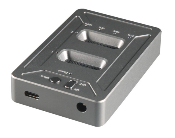 Док-станция SSD AgeStar 31CBNV2C NVMe USB3.1 алюминий серый M2 2280 M-key