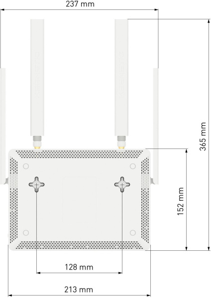 Роутер беспроводной Keenetic Hero 4G+ (KN-2311) AX1800 10/100/1000BASE-TX/4G cat.6
