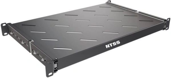 Полка выдвижная NTSS NTSS-MSKB-FS-600-BL 1U нагр.:20кг. 19" 300мм черный (упак.:1шт)