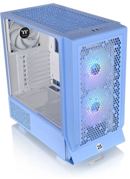 Корпус Thermaltake Ceres 330 TG ARGB Hydrangea синий без БП ATX 3x140mm 2xUSB3.0 audio bott PSU