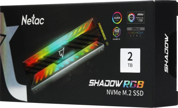 Накопитель SSD Netac PCIe 3.0 x4 2TB NT01NV3000RGB-2T0-E4X NV3000 RGB M.2 2280