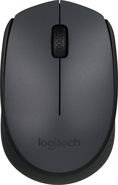 Мышь Logitech M170 серый/черный оптическая 1000dpi беспров. USB для ноутбука 2but (910-004646)