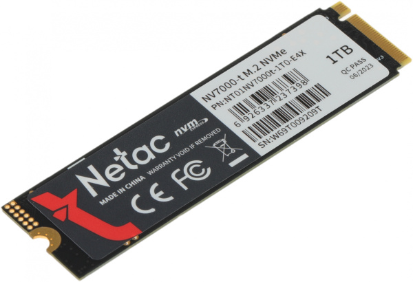 Накопитель SSD Netac PCI-E 4.0 x4 1Tb NT01NV7000t-1T0-E4X NV7000-t M.2 2280