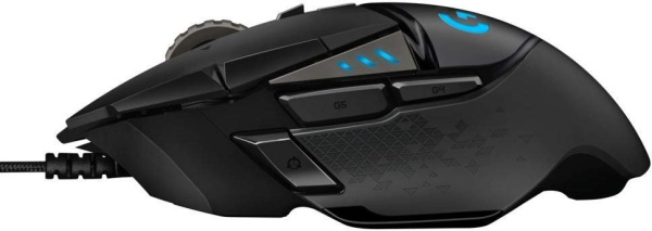 Мышь Logitech G502 Hero черный оптическая (25600dpi) USB для ноутбука (9but)