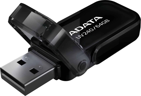 Флеш Диск A-Data 64Gb UV240 AUV240-64G-RBK USB2.0 черный