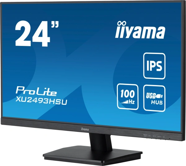 Монитор Iiyama 23.8" ProLite XU2493HSU-B6 черный IPS LED 1ms 16:9 HDMI M/M матовая 250cd 178гр/178гр 1920x1080 100Hz DP FHD USB 3кг